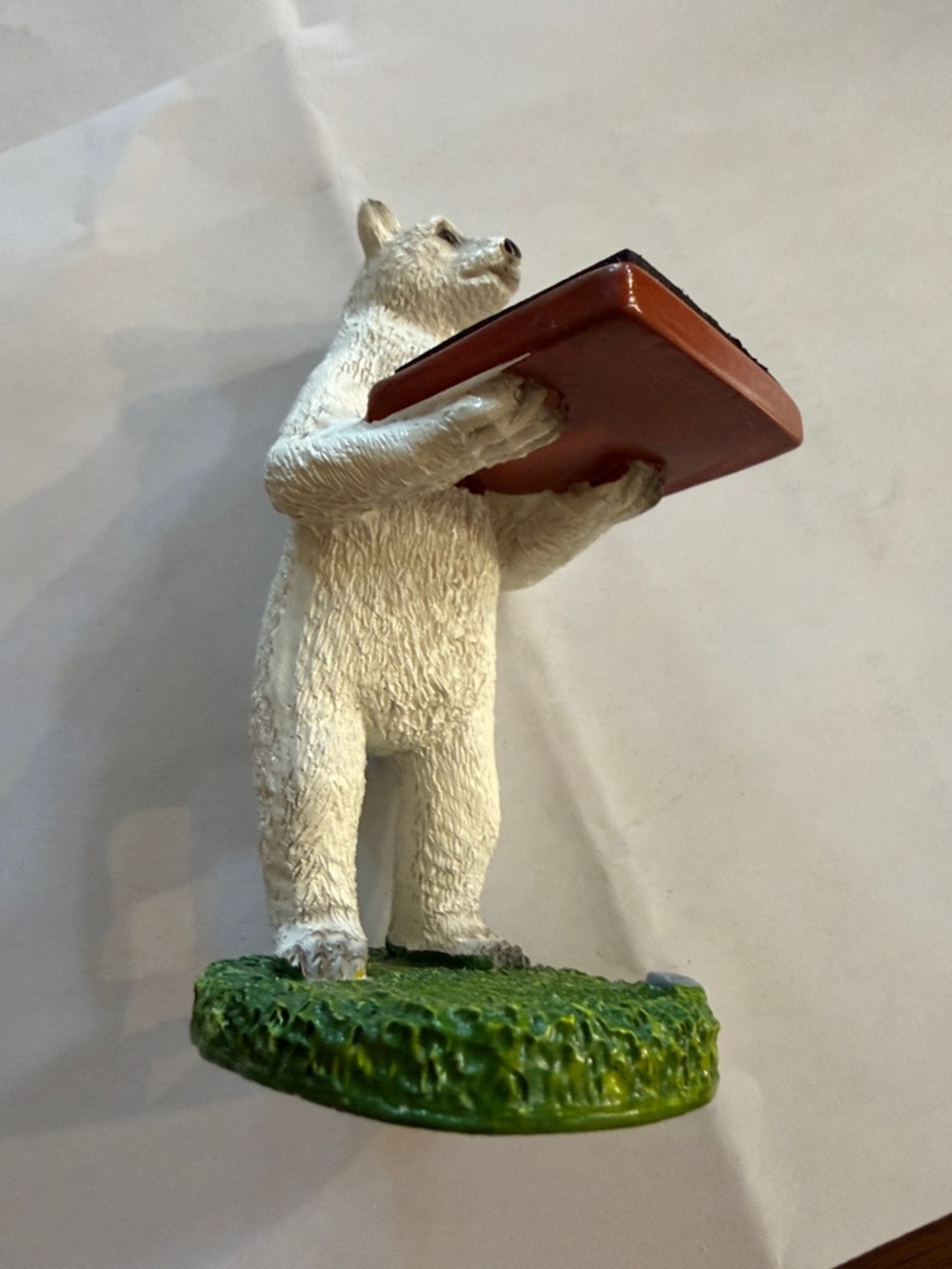 Bear Figurine Watch Stand with Black Tray - Picture 5 of 6